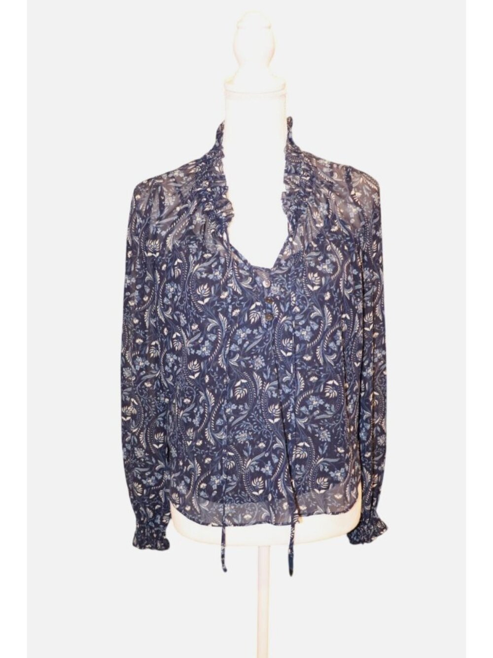 Veronica Beard Hickory Floral Paisley Top Size 0 Oversized NWT